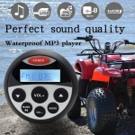 Магнитола влагозащищенная Hasda с bluetooth и aux 4 x 50W H-808