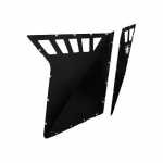 Накладки дверей Pro Armor P081207BL Черные с прорезями