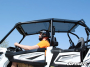 Крыша прозрачная пластиковая SuperAtv для Polaris RZR 900 1000 четырехместного 2014+