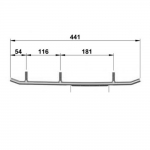Коньки лыж усиленные 160 мм Sledex для Polaris 2875723 / EPI3-1125 / WPI-1125 9045-03 SLD-0081-015