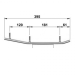 Коньки лыж усиленные 160 мм Sledex для Polaris 2879025 / EPI3-1300 / WPI-1300 9545-03 SLD-0081-016