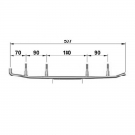 Коньки лыж усиленные 160 мм Sledex для Yamaha 8EN-23731-01-00 / 8JD-23731-00-00 / 8EK-23751-00-00 / 8EK-F3731-01-00 / SMA-F3731-EK-00 / 8EN-F3731-01-00 / 8GP-23731-00-00 / EYV3-6580 / WYV-6580 4505-03 SLD-0081-019