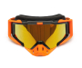 Очки снегоходные RiderLab оранжевые с зеркальной розовой линзой XH-048O