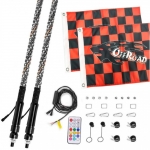 Спиральные флагштоки 90см светодиодные c функцией поворотников для UTV /квадроцикла Rider Lab ZS819O3 ZS819O3